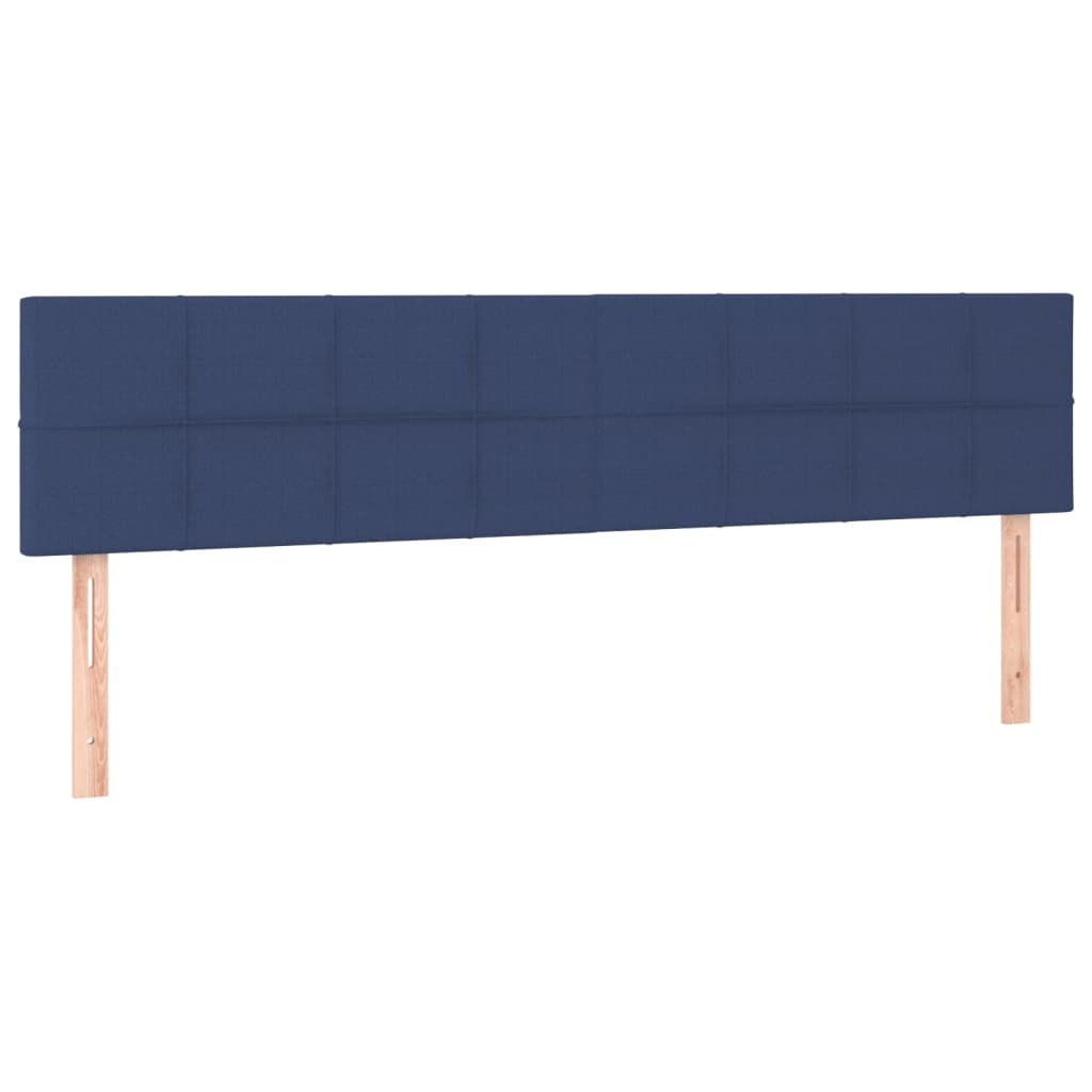 Letto a Molle con Materasso e LED Blu 160x200 cm in Tessuto cod mxl 33612