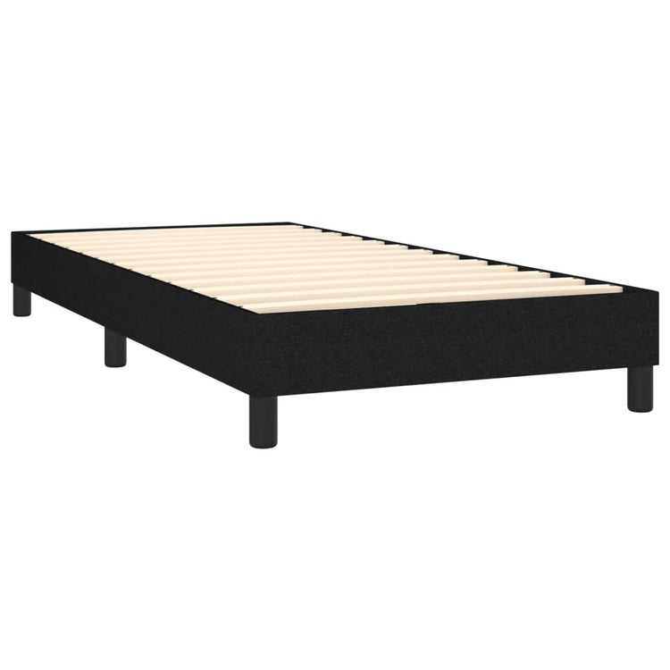 Letto a Molle con Materasso e LED Nero 90x190 cm in Tessuto cod mxl 62725