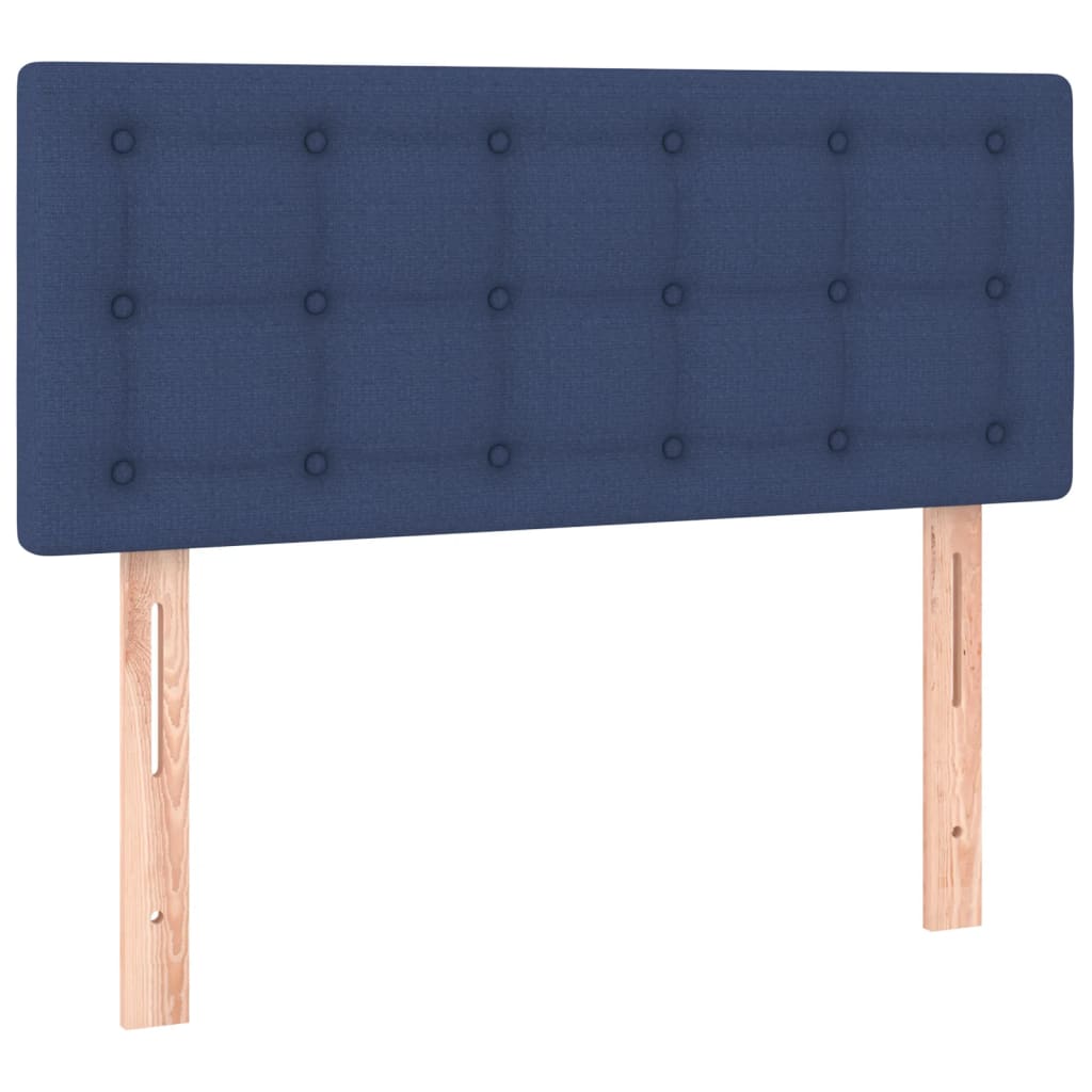 Letto a Molle con Materasso e LED Blu 80x200 cm in Tessuto 3133435