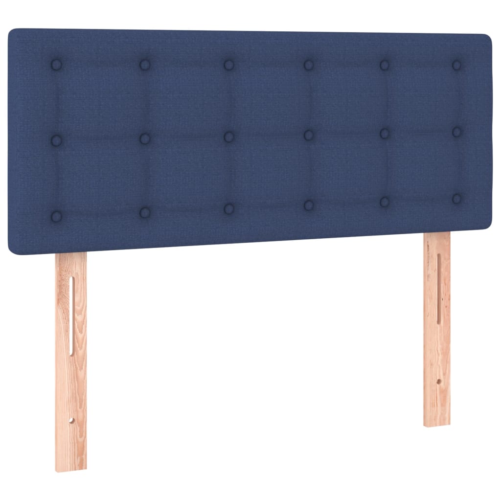 Letto a Molle con Materasso e LED Blu 90x190 cm in Tessuto cod mxl 60457