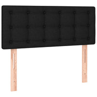 Letto a Molle con Materasso e LED Nero 90x200 cm in Tessuto cod mxl 62990