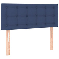 Letto a Molle con Materasso e LED Blu 100x200cm in Tessuto 3133459