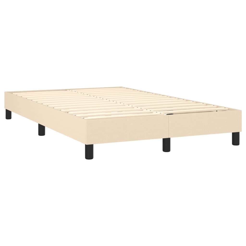 Letto a Molle con Materasso e LED Crema 120x200cm in Tessuto cod mxl 54744