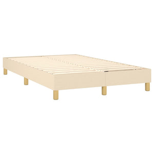 Letto a Molle con Materasso e LED Crema 120x200cm in Tessuto cod mxl 61076