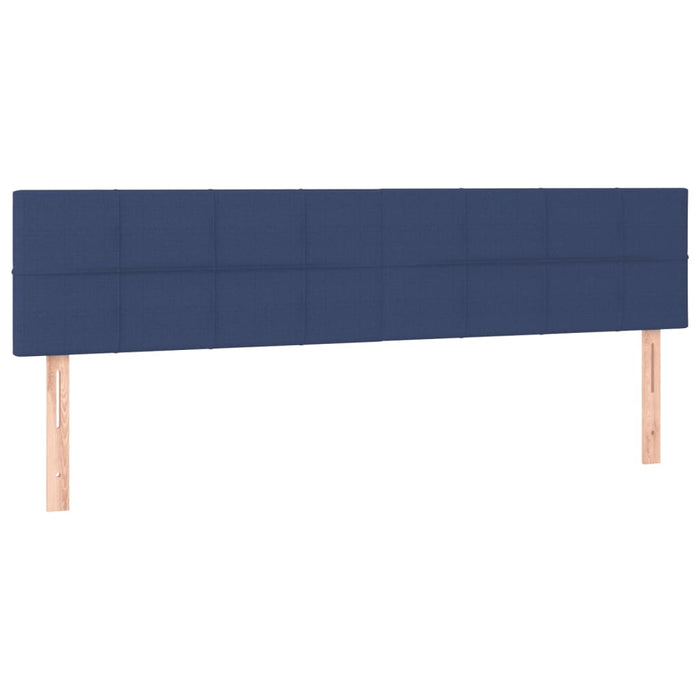 Letto a Molle Materasso e LED Blu 200x200cm in Tessuto cod mxl 56833