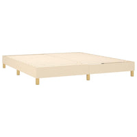 Letto a Molle con Materasso e LED Crema 180x200 cm in Tessuto cod mxl 61924