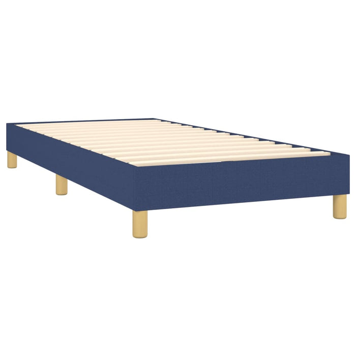 Letto a Molle con Materasso e LED Blu 90x190 cm in Tessuto cod mxl 62256