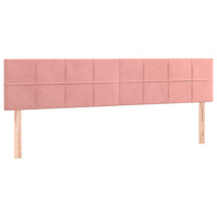 Letto a Molle con Materasso e LED Rosa 180x200 cm in Velluto 3134422