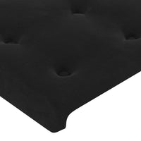 Letto a Molle con Materasso e LED Nero 90x190 cm in Velluto 3134617