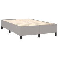 Letto a Molle Materasso e LED Grigio Chiaro 120x200 cm Tessuto cod mxl 64690