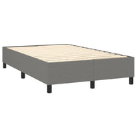 Letto a Molle Materasso e LED Grigio Scuro 120x200cm in Tessuto cod mxl 63013