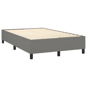 Letto a Molle Materasso e LED Grigio Scuro 120x200cm in Tessuto cod mxl 63013