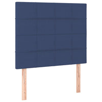 Letto a Molle con Materasso e LED Blu 90x190 cm in Tessuto 3134843