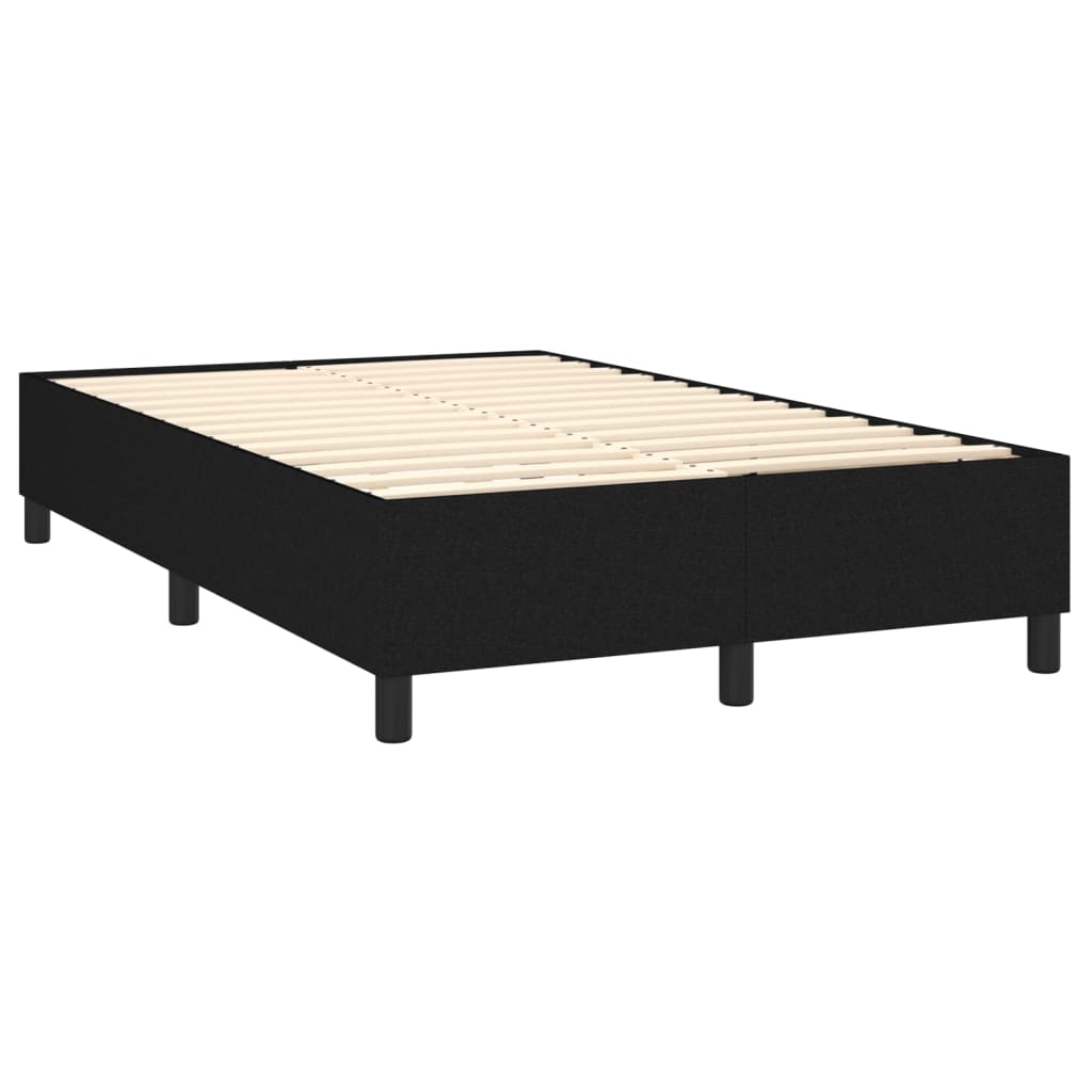 Letto a Molle con Materasso e LED Nero 120x200cm in Tessuto cod mxl 59154