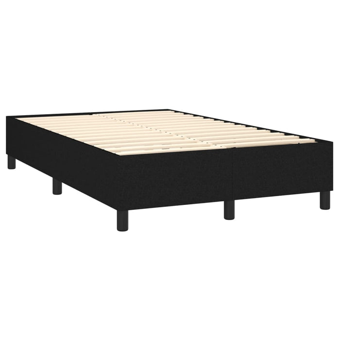 Letto a Molle con Materasso e LED Nero 120x200cm in Tessuto cod mxl 59154