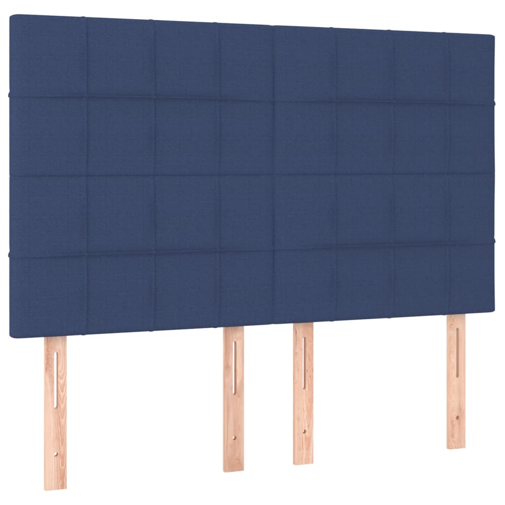 Letto a Molle con Materasso e LED Blu 140x200 cm in Tessuto cod mxl 62439