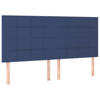 Letto a Molle con Materasso e LED Blu 180x200 cm in Tessuto 3134899