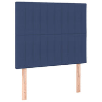 Letto a Molle con Materasso e LED Blu 90x190 cm in Tessuto 3135003