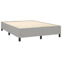 Letto a Molle Materasso e LED Grigio Chiaro 140x190 cm Tessuto 3135109