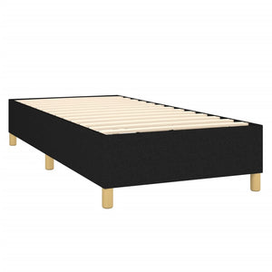 Letto a Molle con Materasso e LED Nero 90x200 cm in Tessuto 3135407