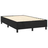 Letto a Molle con Materasso e LED Nero 120x200 cm in Velluto cod mxl 61303