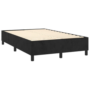 Letto a Molle con Materasso e LED Nero 120x200 cm in Velluto cod mxl 61850