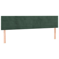 Giroletto a Molle con Materasso Verde Scuro 160x200 cm Velluto 3127562