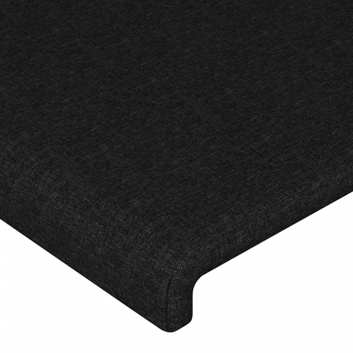 Giroletto con Testiera Nero 120x200 cm in Tessuto cod mxl 55028