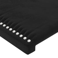 Giroletto con Testiera Nero 80x200 cm in Velluto cod mxl 54711