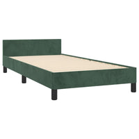 Giroletto senza Materasso Verde Scuro 90x190 cm in Velluto 3125730