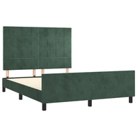 Giroletto senza Materasso Verde Scuro 140x190 cm in Velluto 3125754