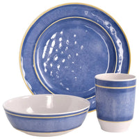 Redcliffs Set Stoviglie da Campeggio 12 pz in Melamina Blu 447558