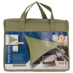 ProGarden Vela Parasole 3x3x3 m Verde a Triangolo 447576