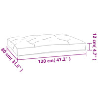 Cuscini per Pallet 7 pz Crema in Tessuto 3200554