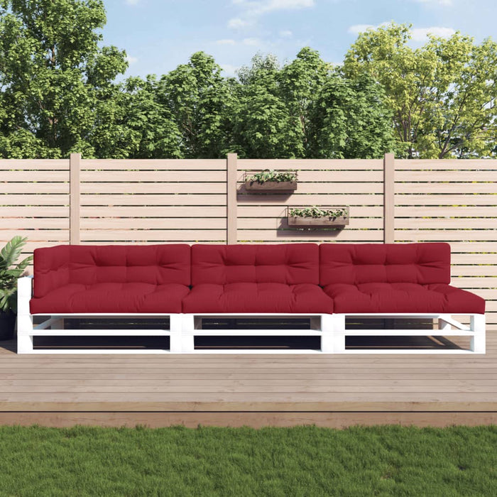 Cuscini per Pallet 7 pz Rosso Vino in Tessutocod mxl 69532