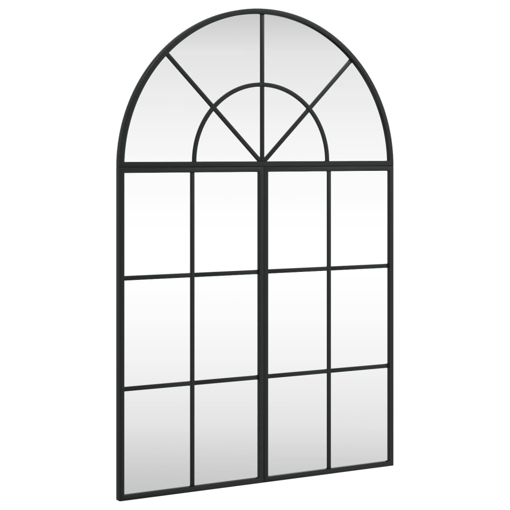 Specchio da Parete Nero 60x90 cm Arco in Ferrocod mxl 107364