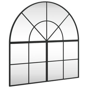 Specchio da Parete Nero 80x80 cm Arco in Ferrocod mxl 83453