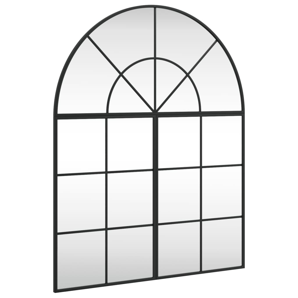 Specchio da Parete Nero 80x100 cm Arco in Ferrocod mxl 107386