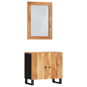 Set Mobili da Bagno 2pz in Legno Massello di Acacia 3200634