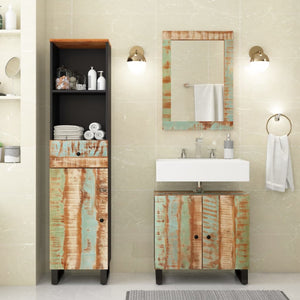 Set Mobili da Bagno 3 pz in Legno Massello di Recupero 3200639