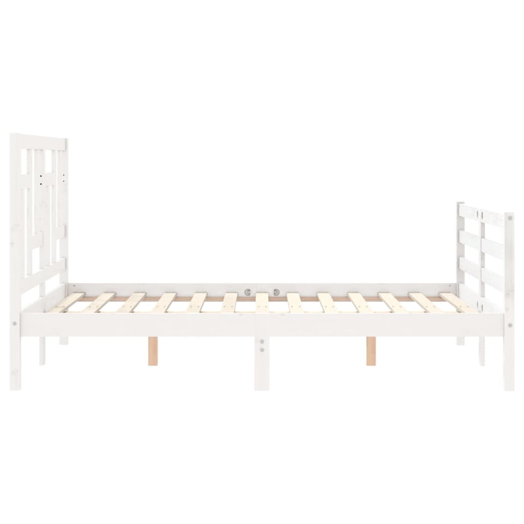 Giroletto con Testiera Bianco Small Double Legno Massello 3194932