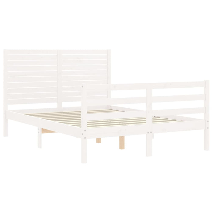 Giroletto con Testiera Bianco Small Double Legno Massello 3194997