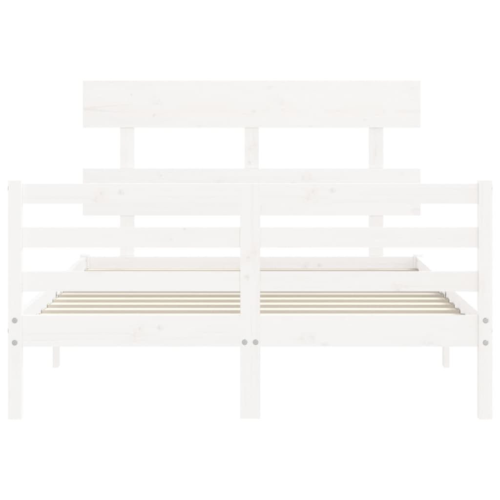 Giroletto con Testiera Bianco Small Double Legno Massello 3195062