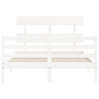 Giroletto con Testiera Bianco Small Double Legno Massello 3195062