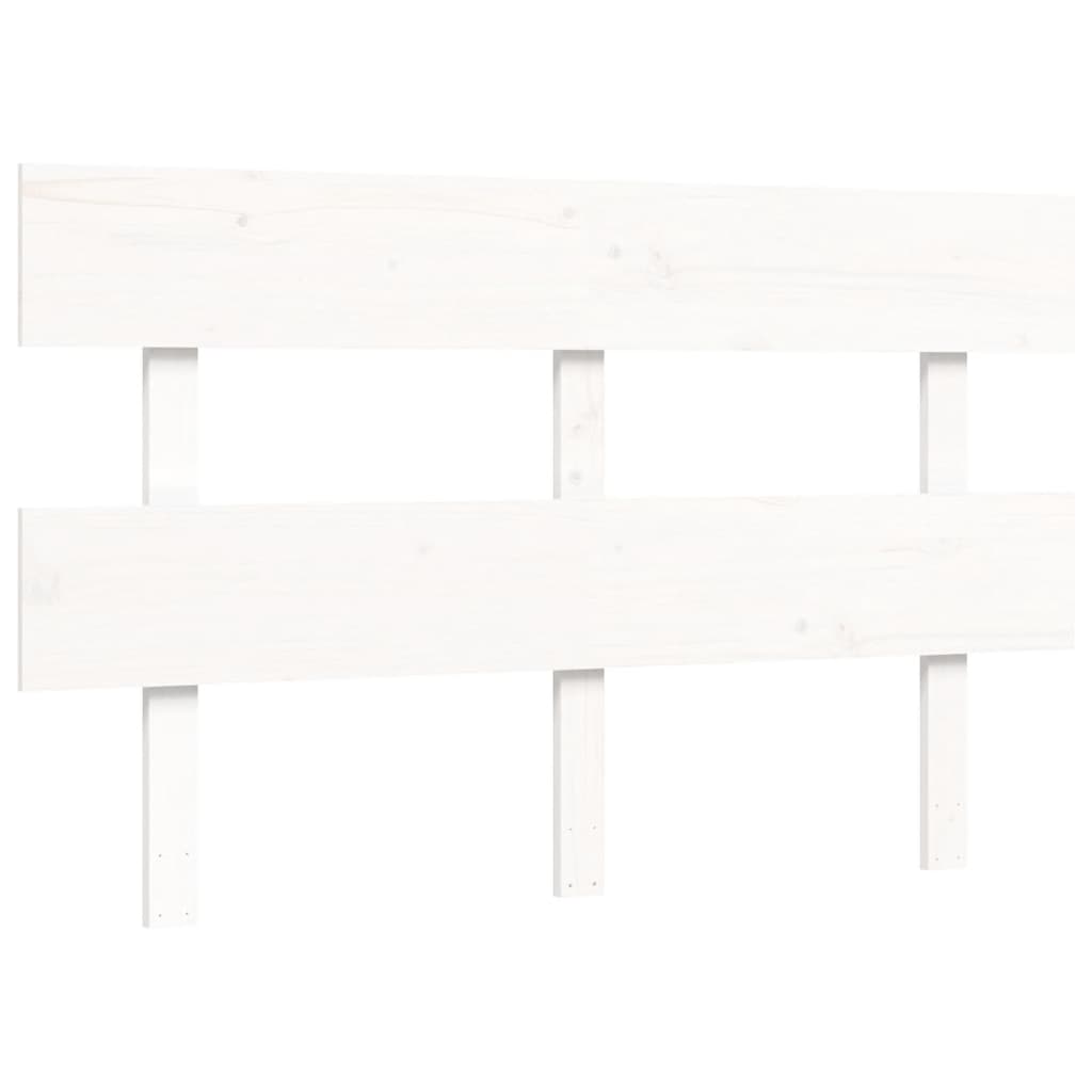 Giroletto con Testiera Bianco 4FT6 Double in Legno Massello 3195067