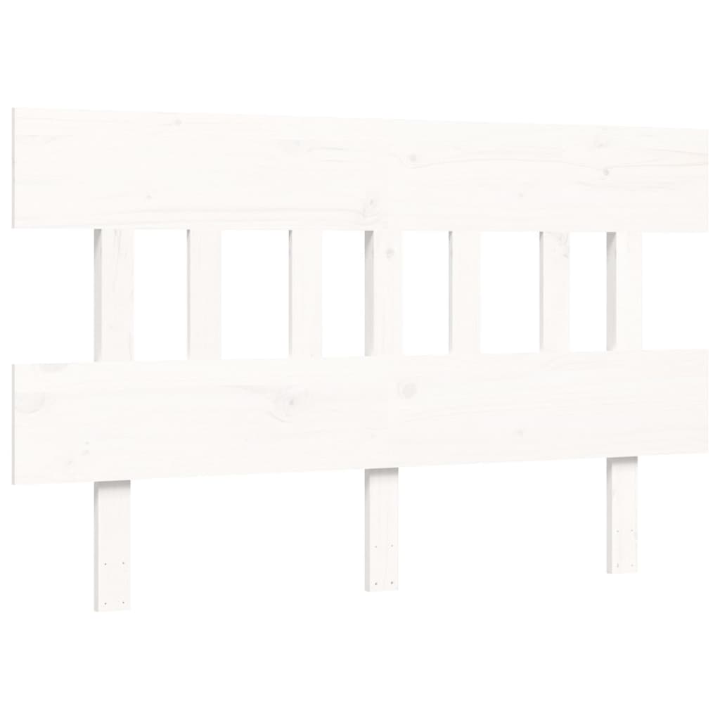 Giroletto con Testiera Bianco 4FT6 Double in Legno Massello 3195132