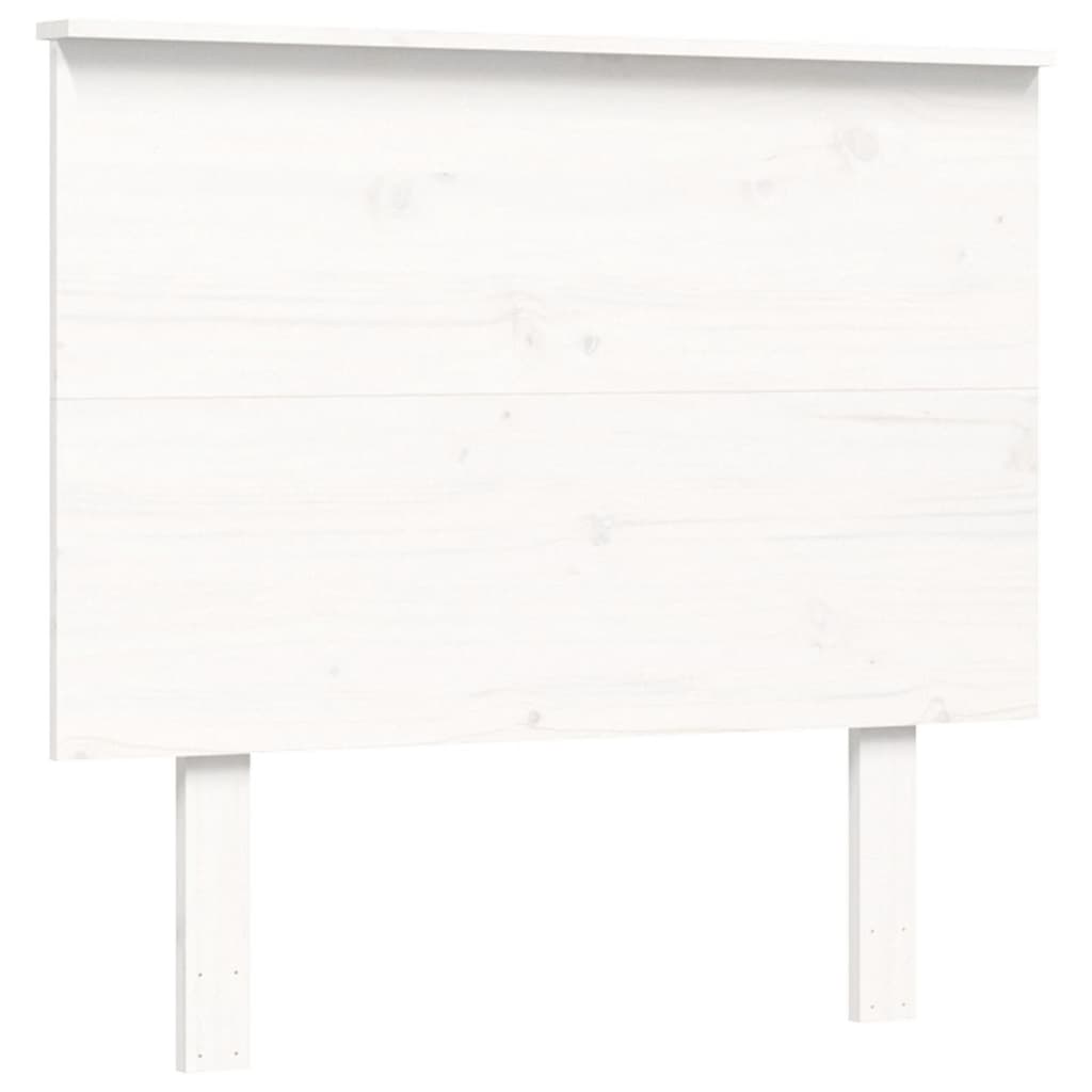 Giroletto con Testiera Bianco Small Single Legno Massello 3195182