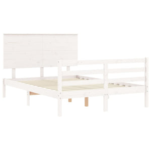 Giroletto con Testiera Bianco Small Double Legno Massello 3195192