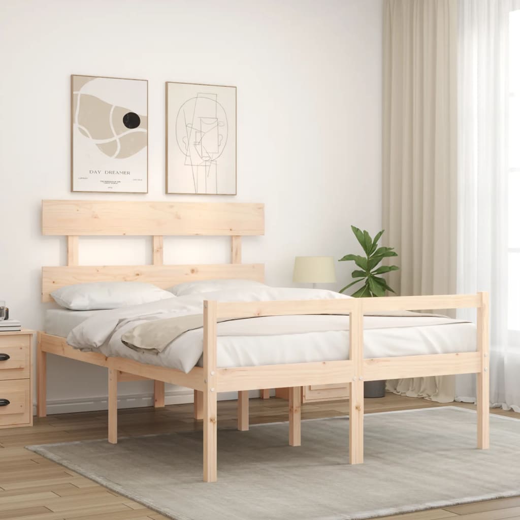 Letto per Anziani con Testiera 120x200 cm in Legno Massellocod mxl 111837