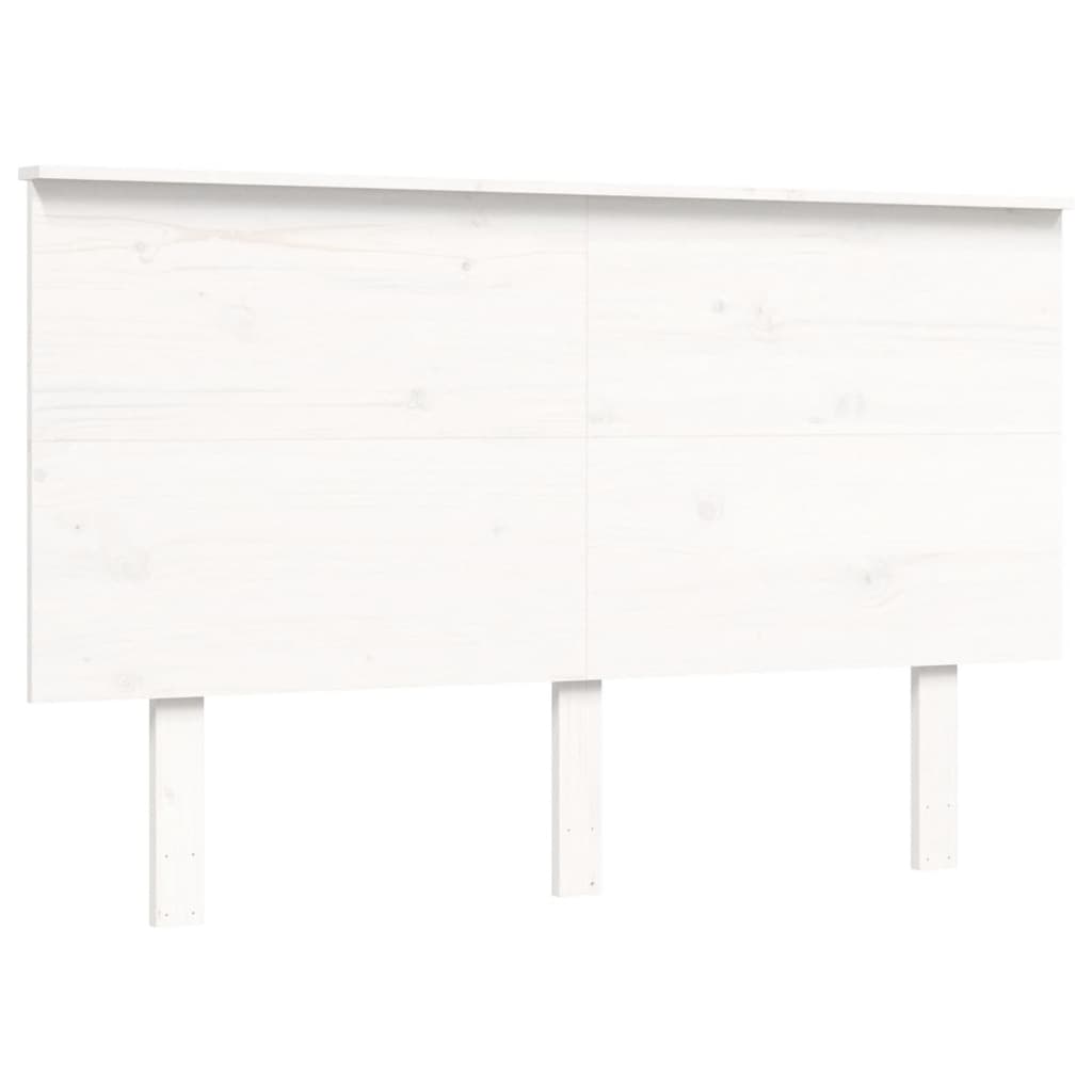 Letto per Anziani Bianco Testiera Small Double Legno Massello 3195452